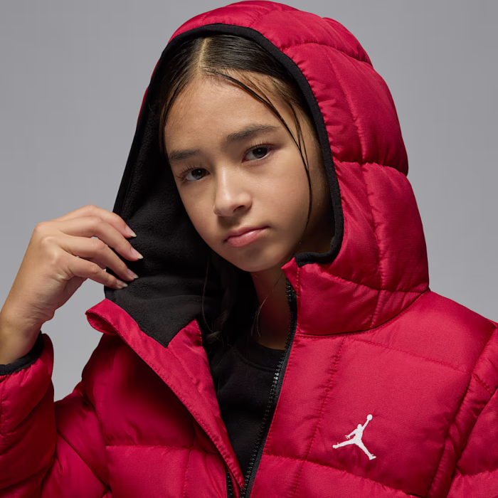 Veste Jordan Essential Midweight Puffer Enfants Gym Red