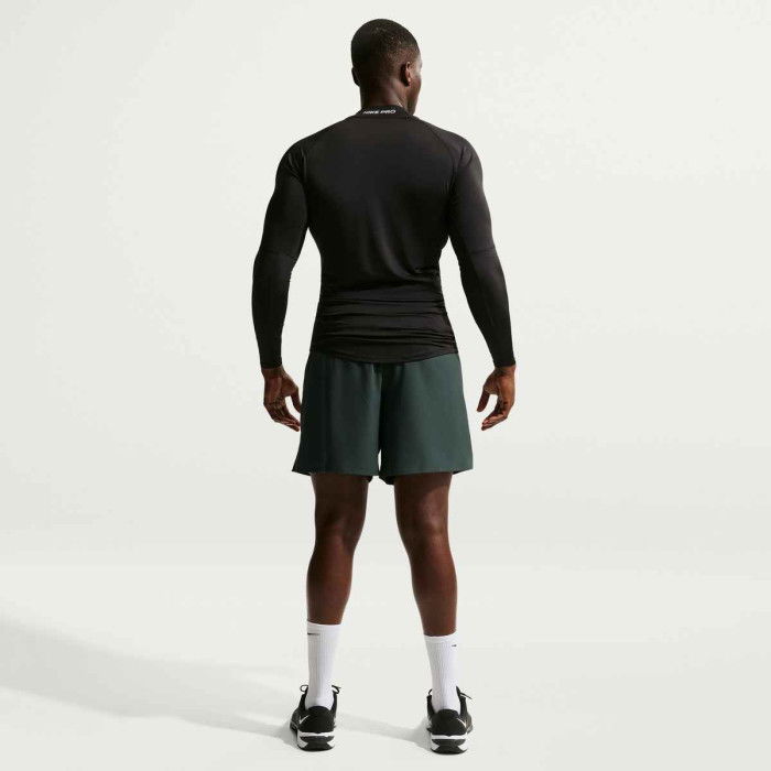 Tee-shirt compression à manches longues Nike Pro Mock-Neck black