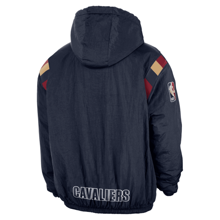 Sweat à capuche Nike NBA Cleveland Cavaliers Woven Hardwood Classic Edition college navy