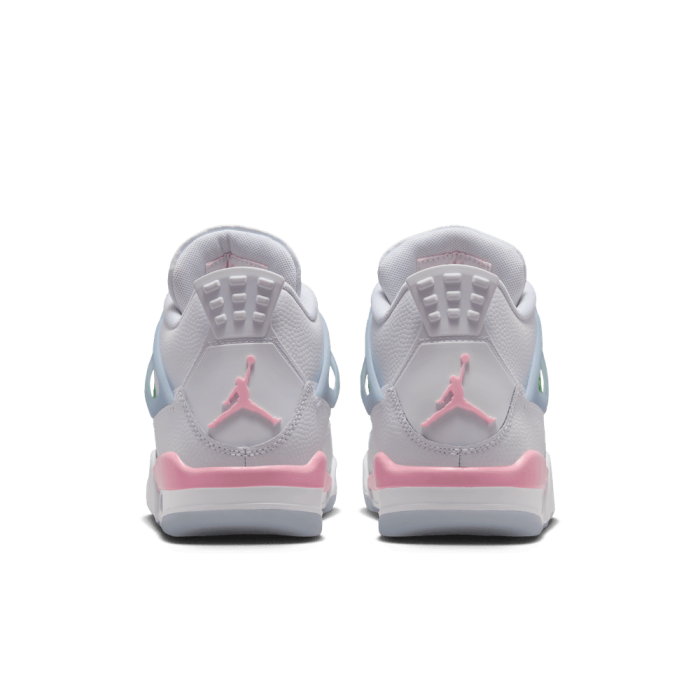 Air Jordan 4 Retro enfant white/med soft pink-half blue GS