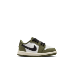 Color Beige / Brun du produit Air Jordan 1 Retro Low OG Medium Olive Bébés TD