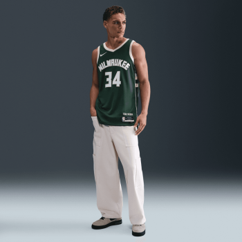 Maillot NBA Giannis Antetokounmpo Milwaukee Bucks Nike Icon Edition 2022/23 Swingman