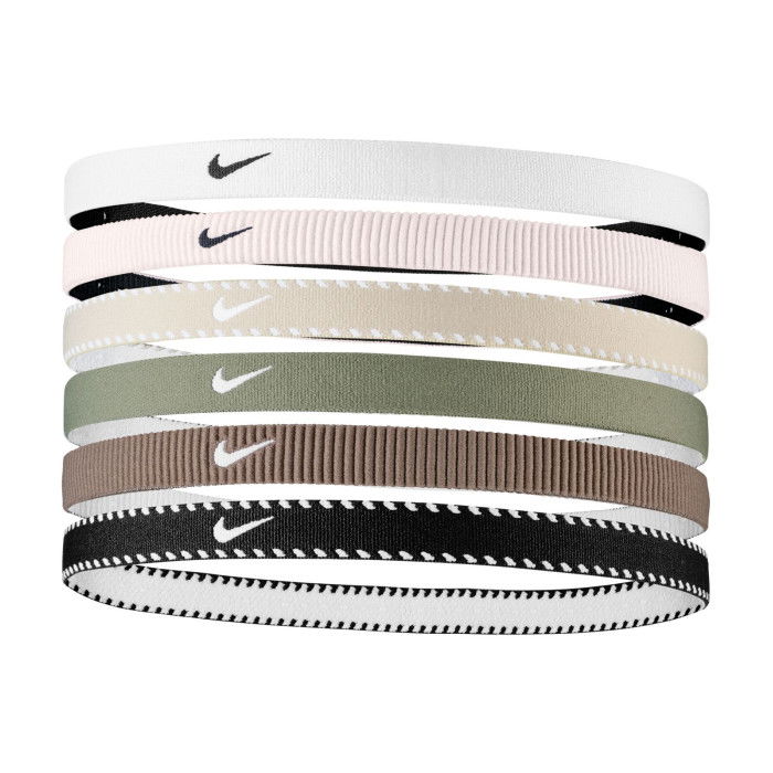 Bandeau Nike Flex Classic 6pk White/light Army/black