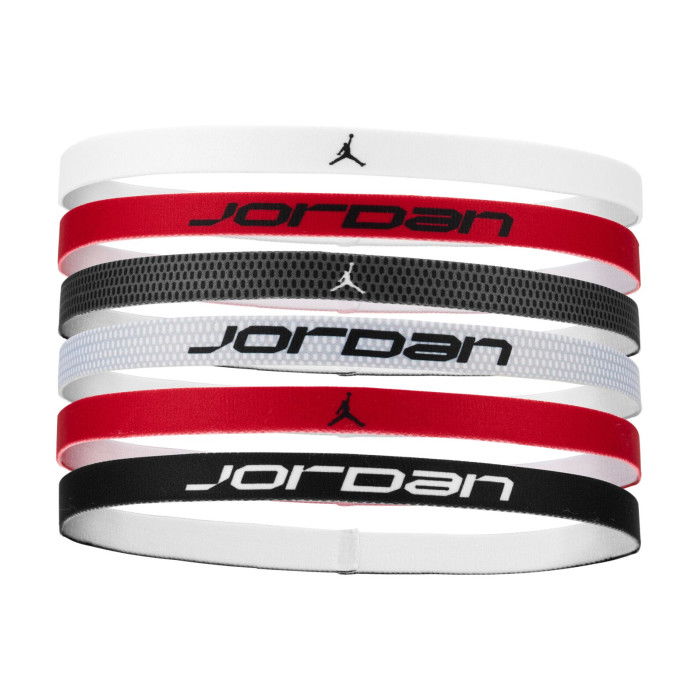 Bandeau Jordan Elastic Sport 6 Pk Printed White/gym Red/black