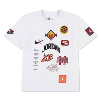 T-shirt Jordan JDB Dynasty Patch Enfants White