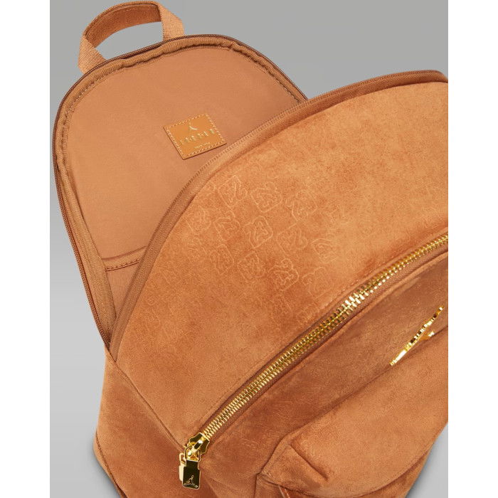 Sac à dos Jordan Jam Suede Monogram Backpack Cognac