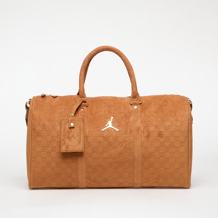 Sac Jordan Jam Suede Monogram Duffle Cognac