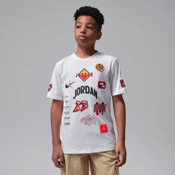 T-shirt Jordan JDB Dynasty Patch Enfants White