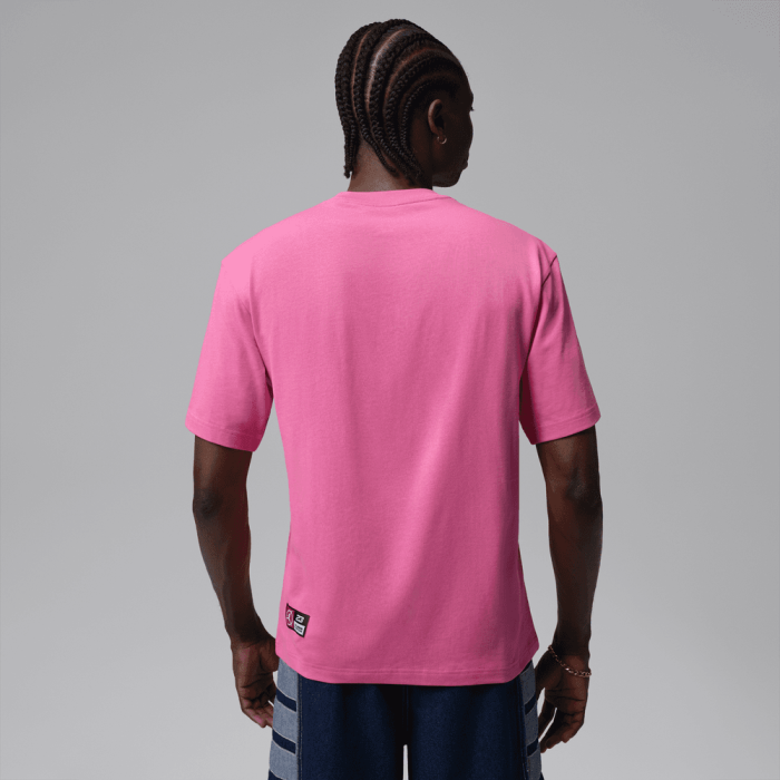 T-shirt Jordan Flight Club Logo pinksicle/university red