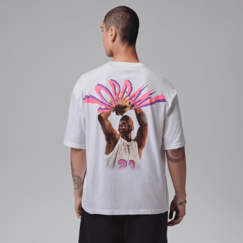 T-shirt Jordan Flight white pink