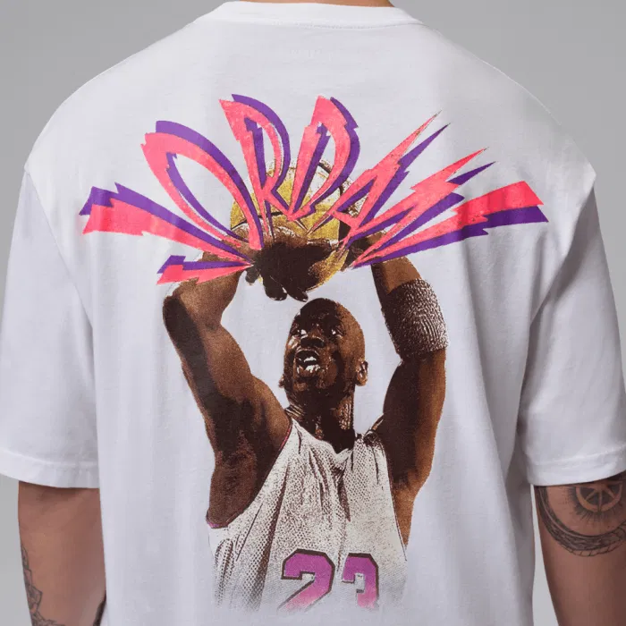 T-shirt Jordan Flight white pink