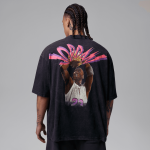 Color Noir du produit T-shirt Jordan Flight black pink
