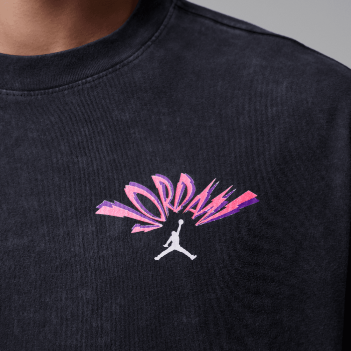 T-shirt Jordan Flight black pink