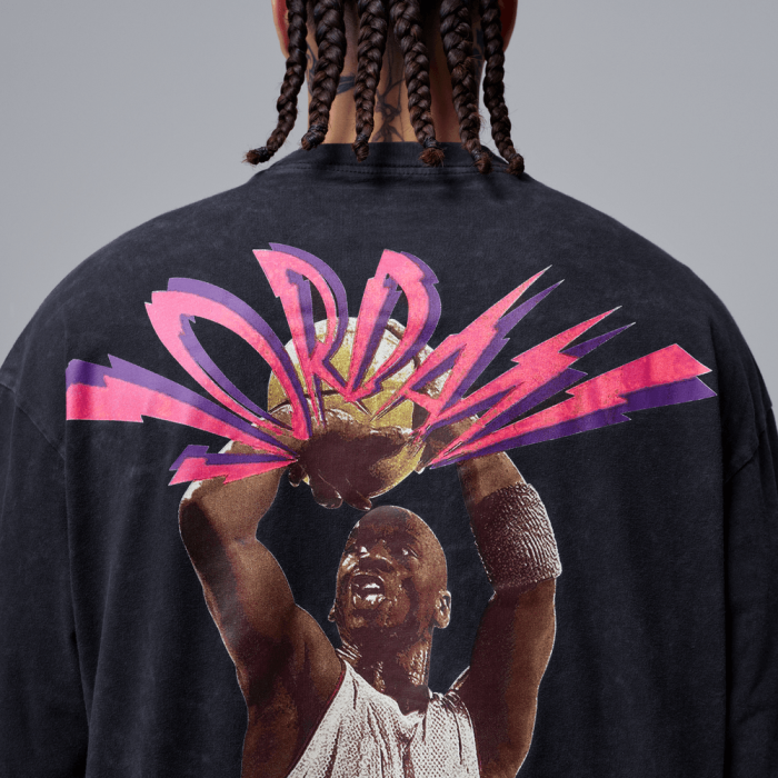 T-shirt Jordan Flight black pink