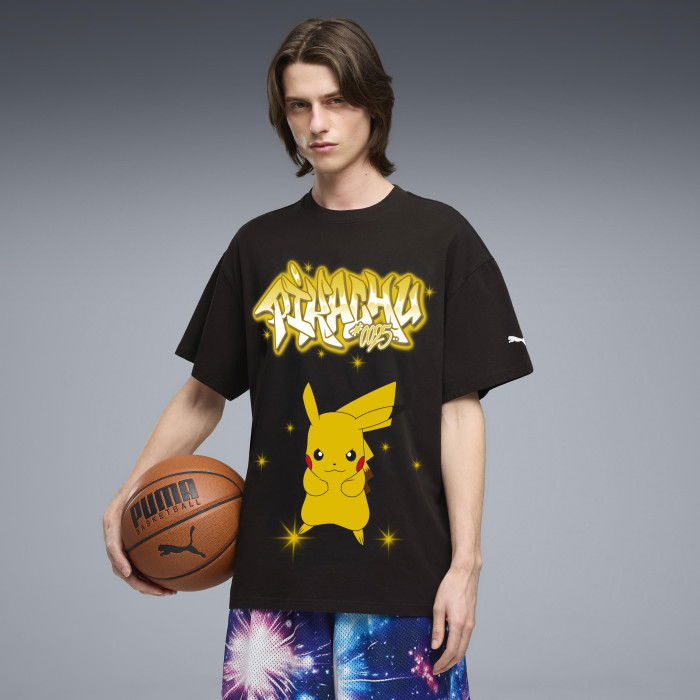 T-shirt Puma Hoops x Pokemon Pika black