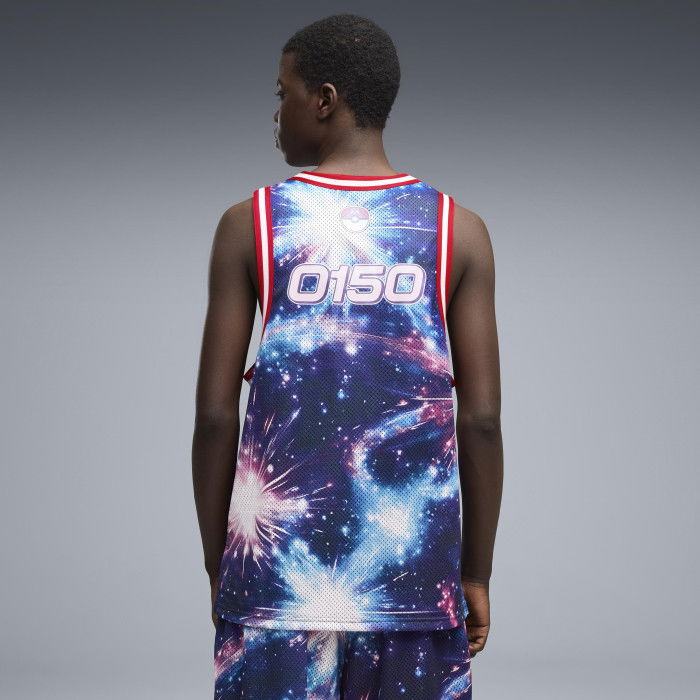 Maillot Puma Hoops x Pokemon AOP Mew Multi