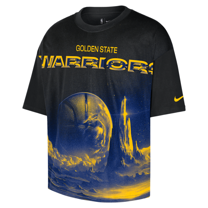 T-shirt Nike NBA Golden State Warriors Courtside black