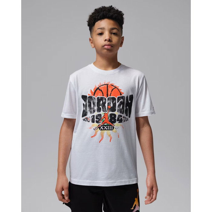 T-shirt Jordan JDB SPR Splash Paint Sill Enfant white
