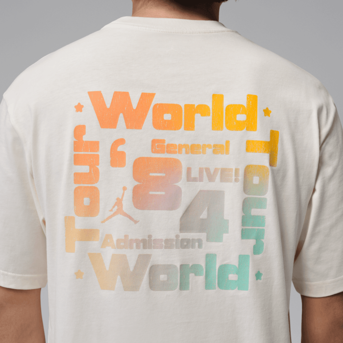 T-shirt Jordan Brooklyn World Tourpale ivory