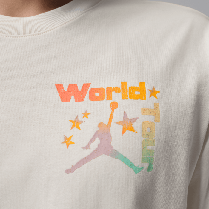 T-shirt Jordan Brooklyn World Tourpale ivory