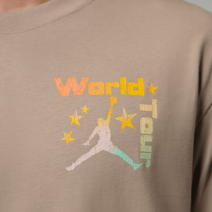 T-shirt Jordan Brooklyn World Tour khaki
