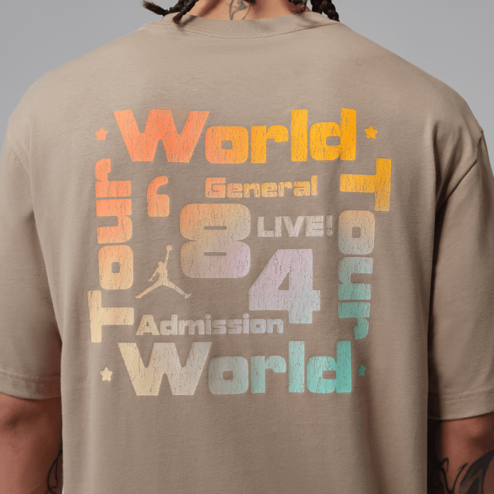 T-shirt Jordan Brooklyn World Tour khaki