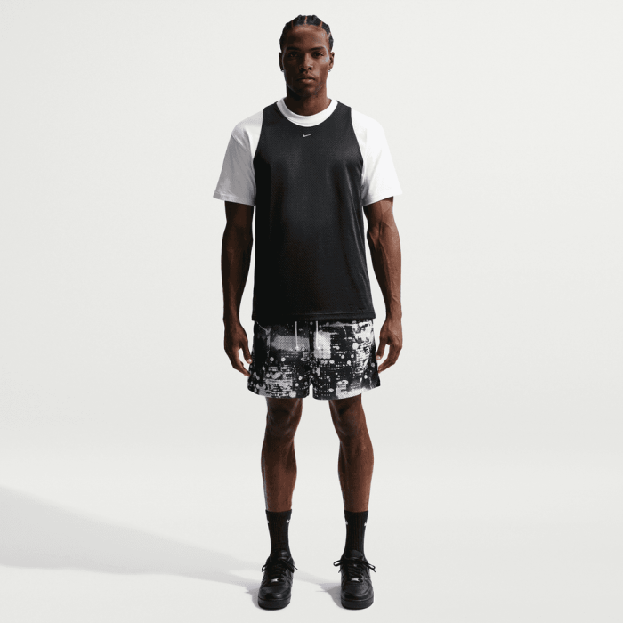 Short Nike Standard Issue Mesh 5" white/black/pale ivory