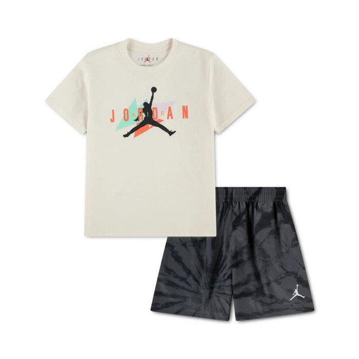 Ensemble Jordan Festival Tie Dye Short Set Petit Enfant