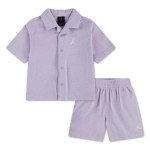 Color Violet du produit Ensemble Jordan Terry Cloth Camp Set Chemise/Short...