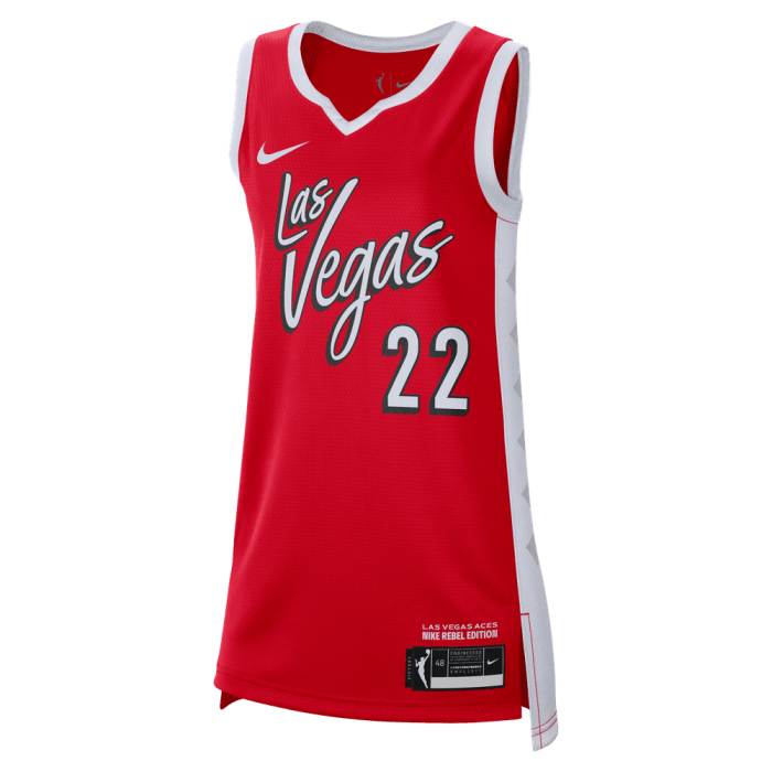 Maillot WNBA A'ja Wilson Las Vegas Aces Nike Victory Edition