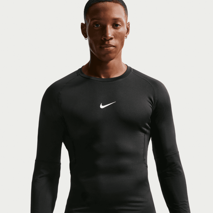 T-Shirt manches longues Nike Pro black/white