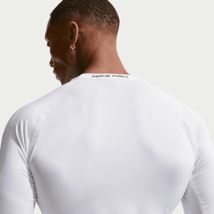 T-Shirt manches longues Nike Pro white/black