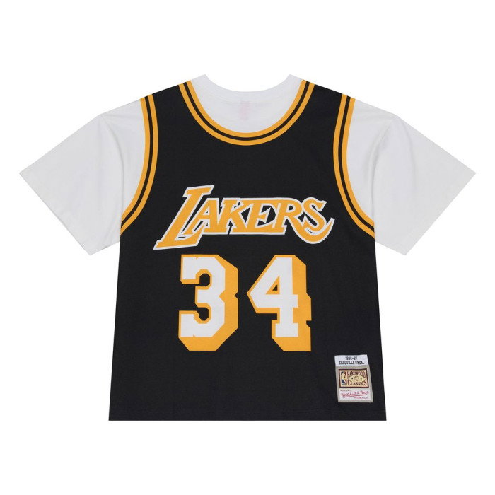 T-shirt NBA Shaquille O'neal Los Angeles Lakers Best In Class Ss Jersey Tee Mitchell & Ness
