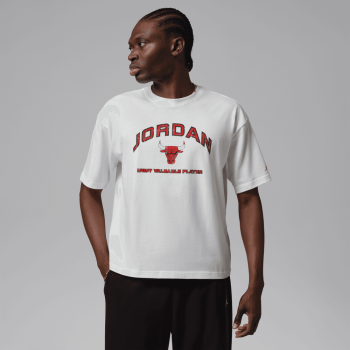 T-shirt Jordan Flight Essentials Bulls Boxy Logo white NBA