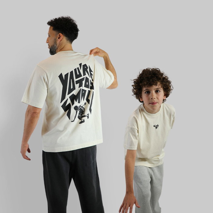 T-shirt b4b Enfant "Too Small" Beige