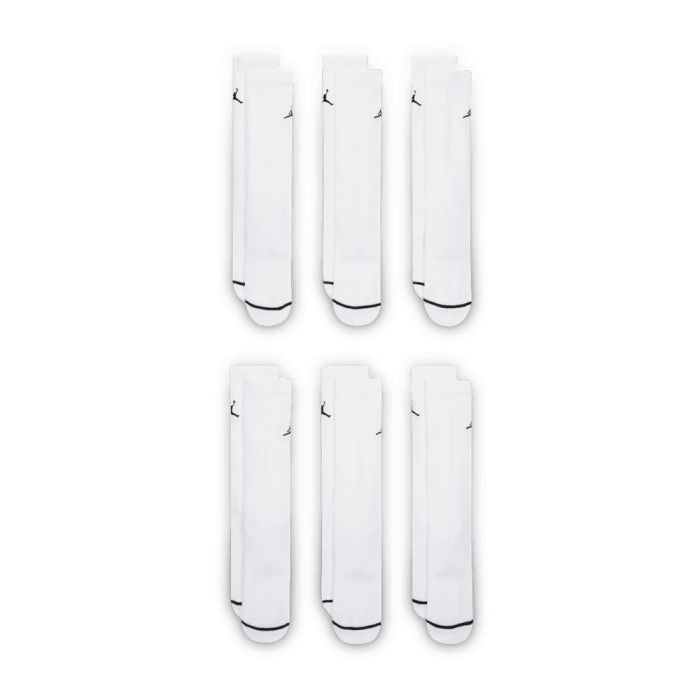 Pack de 6 paires de chaussettes Jordan Everyday Elevated white/black