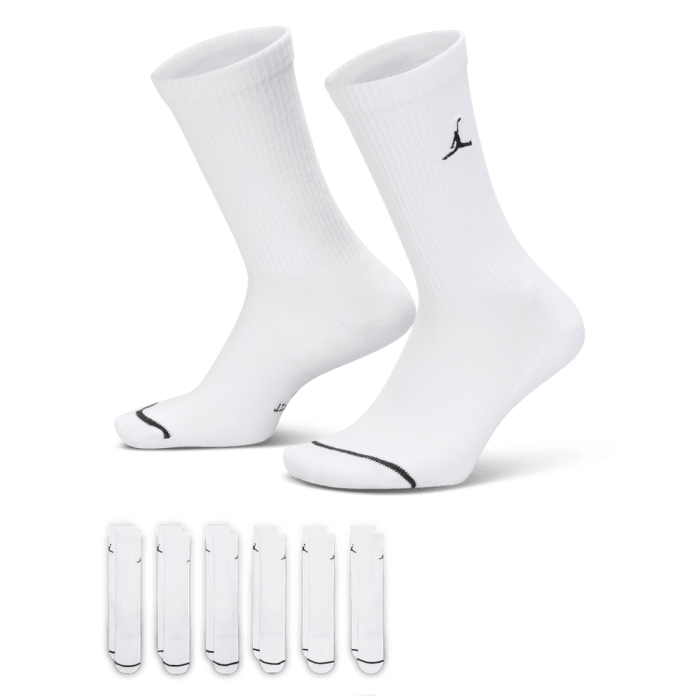 Pack de 6 paires de chaussettes Jordan Everyday Elevated white/black