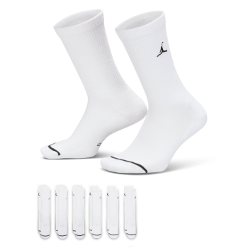 Pack de 6 paires de chaussettes Jordan Everyday Elevated white/black