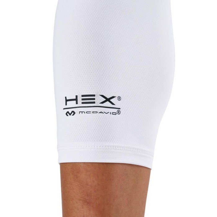 Genouillères McDavid x Kyrie Irving Hex Viz Knee Sleeve Pair White/grey