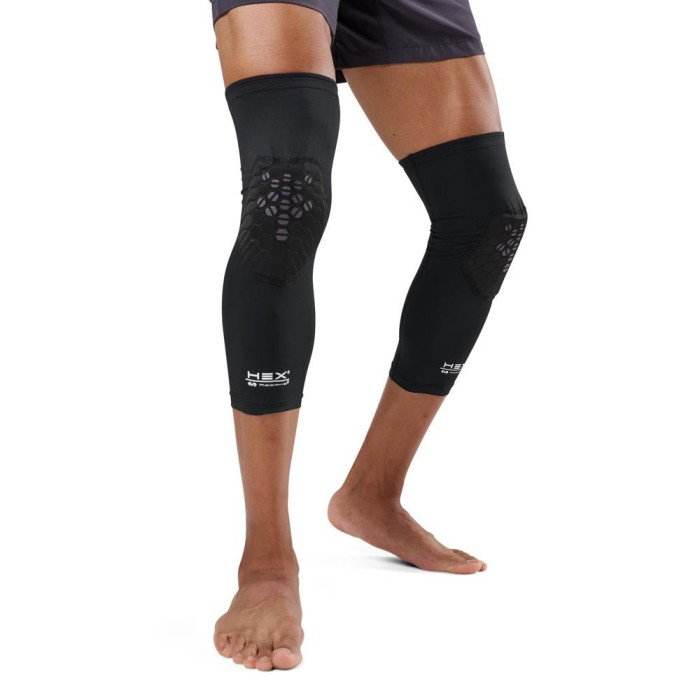 Genouillères McDavid X Kyrie Irving Enfant Hex Viz Knee Sleeve Pair Black/grey