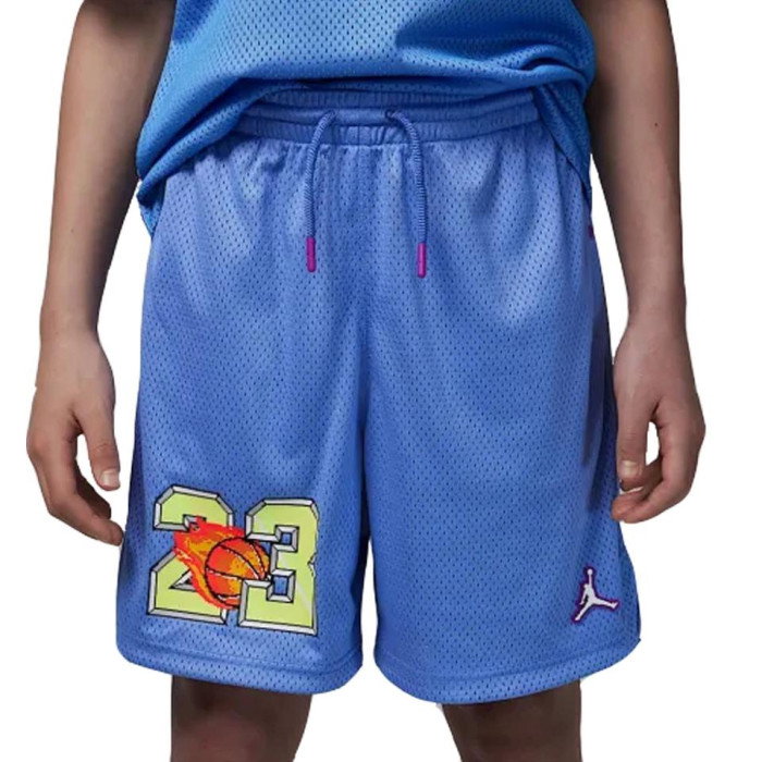 Short Jordan Enfant Customized Air Flame Blue