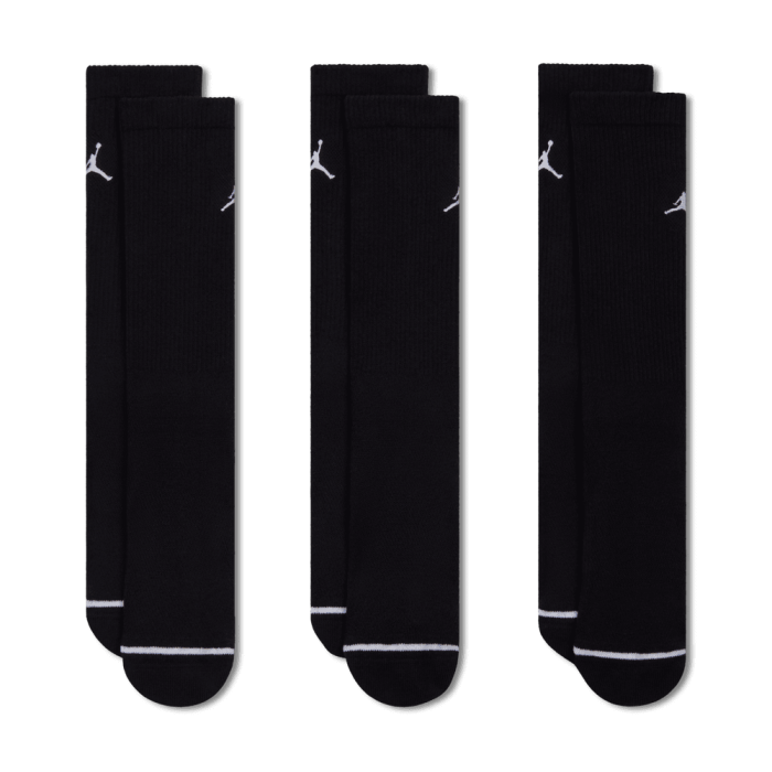 Pack de 3 paires de chaussettes Jordan Everyday black/white