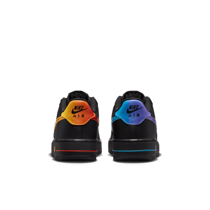 Nike Air Force 1 LV8 Black-Action Grape-Laser Orange Enfants GS