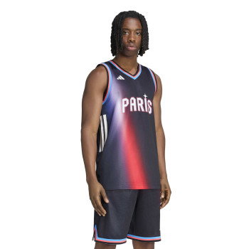 Maillot adidas Paris Basket Home Black