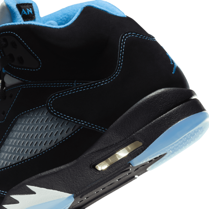 Air Jordan 5 "black Carolina" black/university blue-white