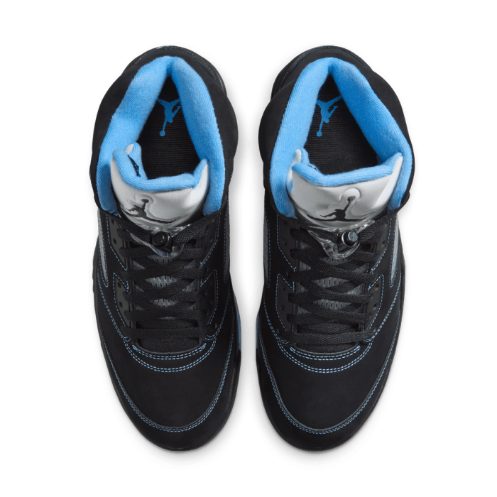 Air Jordan 5 "black Carolina" black/university blue-white