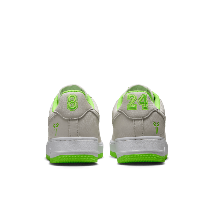 Nike Kobe Air Force 1 Low vast grey/electric green-white