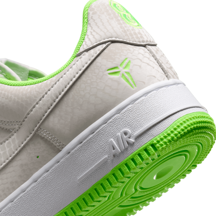Nike Kobe Air Force 1 Low vast grey/electric green-white