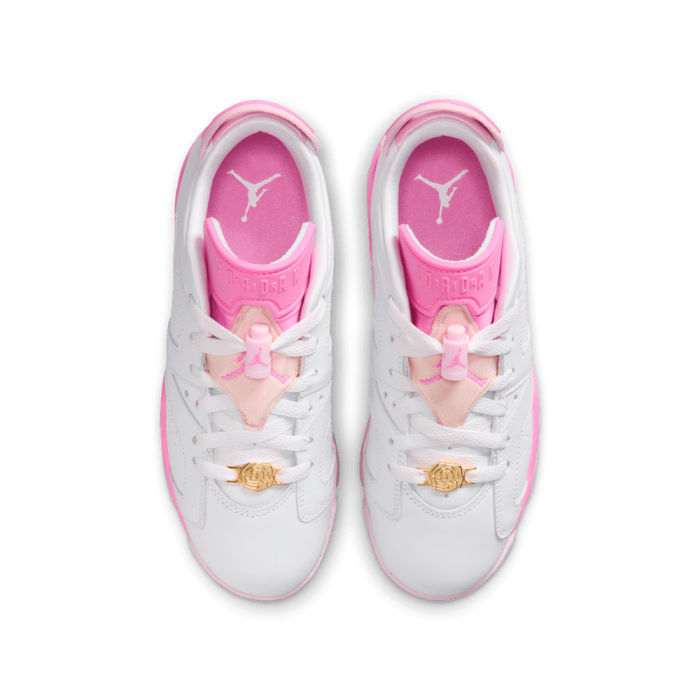 Air Jordan 6 Retro Low "china Rose" white/playful pink-pink foam