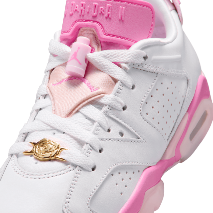 Air Jordan 6 Retro Low "china Rose" white/playful pink-pink foam